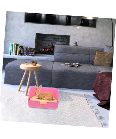 Happyyami Box Rabbit Toilet Pet Litter Tray Pet Supply Small Pet Toilet Rabbit Potty Pet Training Corner Pet Potty Bunny Potty Pet Drawer Potty Little Pig Pee Toilet Bunny Toilet 28.5X23.5X15.5CM Pink - Buy Online on GoSupps.com