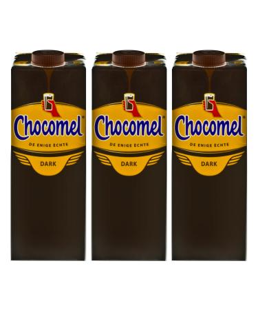 Chocomel Chocomel Dark Choco Pack of 3 cartons of cocoa chocolate - Dark chocolate - 1 liter