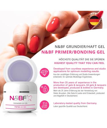 Nails Factory UV Grundiergel 15ml | Transparent Base Gel for Strong Adhesion | Acid-Free Primergel | Made in Germany | 1-Pack - Buy Online on GoSupps.com