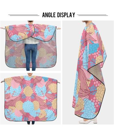 Waterproof Barber Cape - Colorful Flower & Cheetah Haircut Bib for Men & Women | Unisex Hair Cutting Cape - Buy Online on GoSupps.com