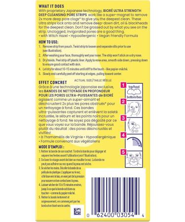 Bior Ultra Deep Cleansing Pore Strips for Instant Pore Unclogging and Blackhead Removal (6 Count) 6 count (Pack of 1) Ultra Strips - Buy Online on GoSupps.com