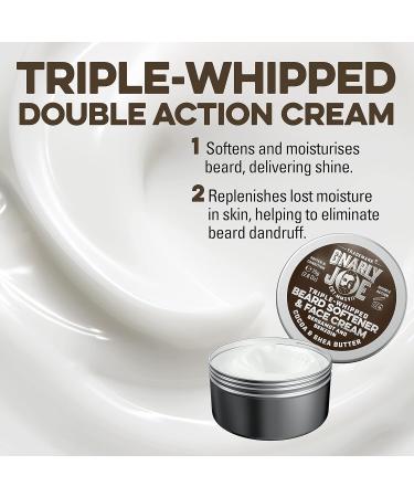 Gnarly Joe Triple-Whipped Cocoa & Shea Butter Beard Softener & Face Cream 75ml - Bergamot & Benzoin | Leave-In Overnight - Buy Online on GoSupps.com