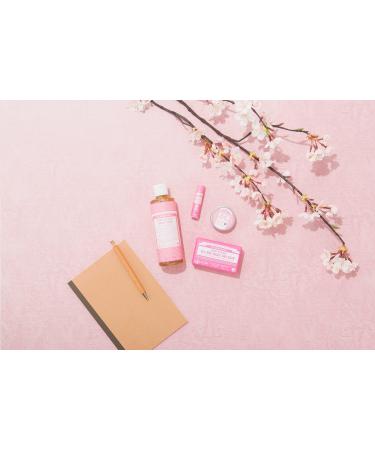 Dr. Bronner's 18-in-1 Cherry Blossom Pure-Castile Liquid Soap - 240ml | Made with Organic Oils | Face, Body, Hair, Laundry, Pets, Dishes | Fair Trade & Vegan | Recycled Bottle - Buy Online on GoSupps.com
