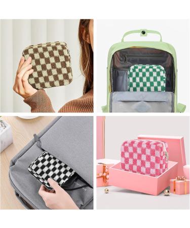 CekPo Sanitary Napkin Storage Bag - Checkered Portable Period Pouch for Women - Black - Buy Online on GoSupps.com