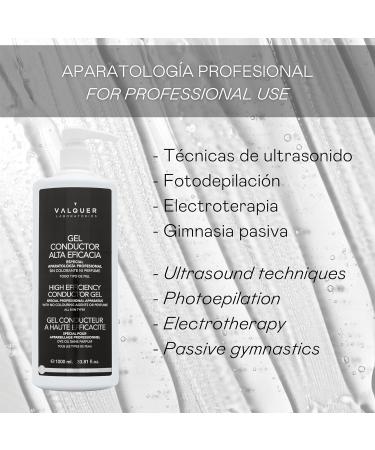 Valquer Laboratorios Body & Facial Conductive Gel - Professional Grade for Ultrasound, Electrotherapy, Radiofrequency, Cavitation, IPL, Laser - 5000 ml - Buy Online on GoSupps.com