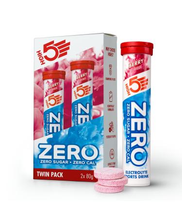 HIGH5 ZERO electrolyte hydration tablets with added vitamin C | Berry | 2 tubes with 20 tablets Berry 2 x 20 tablets