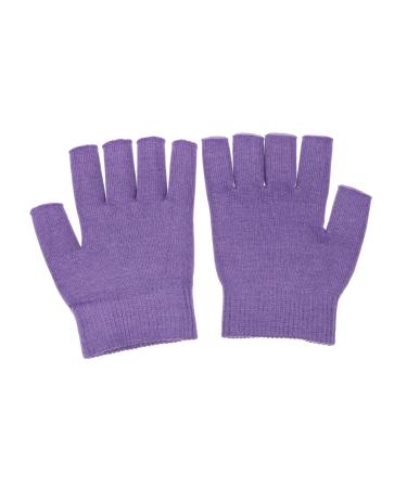 Beavorty 1 Pair Gel Moisturizing Gloves Hand Gloves Women Moisturizing Gloves Womens Mittens Winter Typing Gloves Grooming Gloves Hand Gel Gloves Women's Purple Knitting Skin Gel Protection