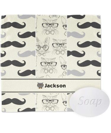 YouCustomizeIt Personalized Hipster Cats & Mustache Washcloth