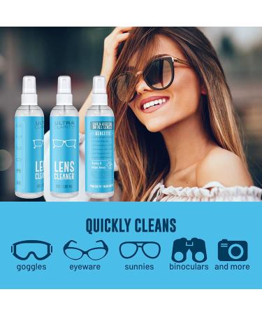ULTRA CLARITY Eyeglass Lens Cleaning Spray 3-Pack - Professional Grade Formula for Glasses, Screens & Optic Surfaces - Buy Online on GoSupps.com
