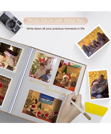 Popotop Large Self-Adhesive Photo Album 13x12.6 - 40 Pages Scrapbook for Family, Baby, Wedding - Dark Khaki - Buy Online on GoSupps.com
