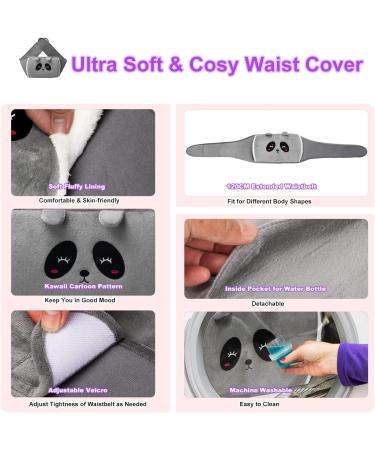 Yungden Hot Water Bottle Waist Cover: 120cm Cute Animal Wrap Around Belt for Warmth & Pain Relief - Buy Online on GoSupps.com