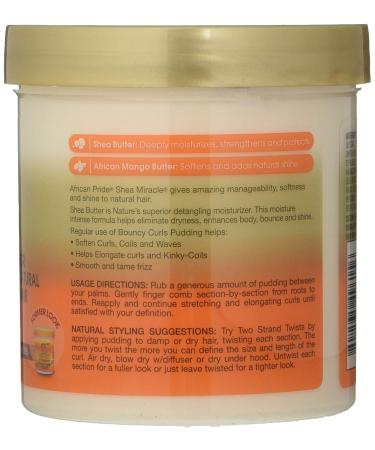 African Pride Shea Miracle Bouncy Curls Pudding 15 Oz - Define Curls & Coils, Tame Frizz with Shea & African Mango Butter - Buy Online on GoSupps.com