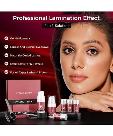 Lash Lift & Brow Lamination Kit - DIY Eyelash Perming for Fuller Thicker Lashes & Brows | Salon-Quality Results at Home - Buy Online on GoSupps.com