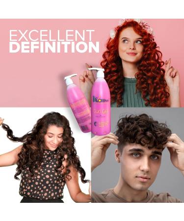 KALIVE Curl Gel 16 oz for Women - Defines All Curl Types & Textures - Pack of 2 - Buy Online on GoSupps.com