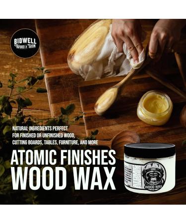 Atomic Finished Wood Wax - Premium Beeswax Furniture Polish & Cleaner 6 oz | Multipurpose Natural Wax for International Shipping - Buy Online on GoSupps.com