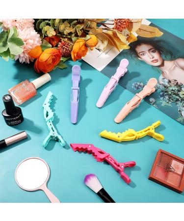 100 Pcs Alligator Sectioning Hair Clips - Non Slip Styling Clips for Women with Wide Teeth - Colorful Salon Clips for Hair Cutting (6 Colors) - Buy Online on GoSupps.com