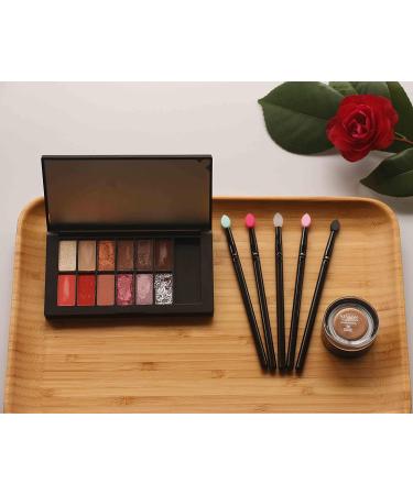 LORMAY 5 Pcs Silicone Eyeshadow Brushes - Professional Glitter Shimmer Applicators (Five Colors) - Buy Online on GoSupps.com