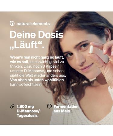 D-Mannose 180 Capsules | 1800mg Daily Dose | Vegan & Pure | Made in Germany - Optimize Urinary Health - Buy Online on GoSupps.com