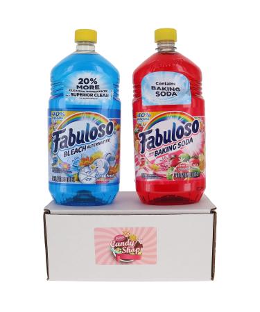 Fabuloso Multi-Purpose Cleaner 56 FL OZ Variety Pack of 2 (Baking Soda Fruits Spring Fresh) (1 of Each Total of 2)