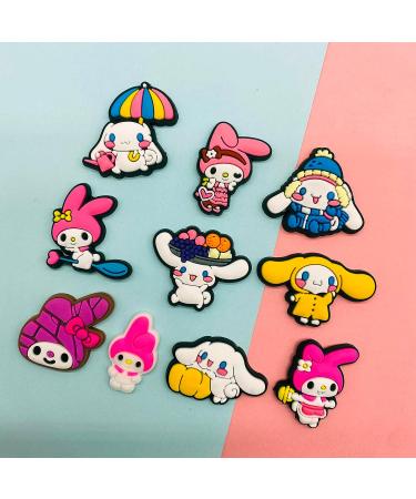 Hello Kitty Shoe Charms for Crocs - 50pcs Pink Fast Food Mexican Design - Buy Online on GoSupps.com