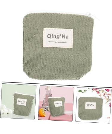HAPINARY Sanitary Napkin Storage Bag - Vintage Handbags Organizer | Cotton Green Period Pouch & Holder for Outdoor Hygiene - Buy Online on GoSupps.com