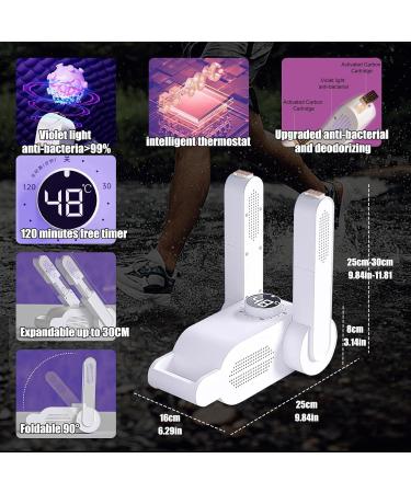 Electric Shoe Dryer with Digital Display | Multi-Function Children's Shoe Heater Ozone & UV Sanitizer Triple Antibacterial Boot Dryer & Foot Warmer - Buy Online on GoSupps.com