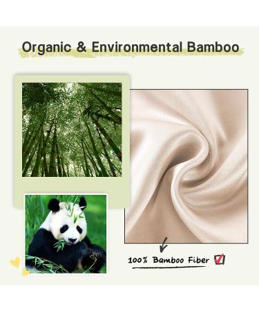 iCooBreeze Handmade Bamboo Eye Mask for Men and Women - Organic Sleep Mask - Large Size - Adjustable - Apricot Color - Buy Online on GoSupps.com