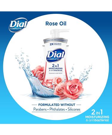 Dial Complete 2-in-1 Rose Oil Foaming Hand Wash - 7.5 oz | Moisturizing & Antibacterial - Buy Online on GoSupps.com