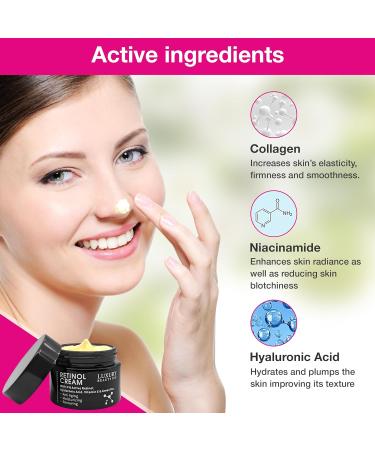 Inc Retinol Cream 3% - Anti-Aging Moisturizer with Hyaluronic Acid Vitamin E and Green Tea for Collagen Repair & Dark Spot Treatment - 50g - Buy Online on GoSupps.com