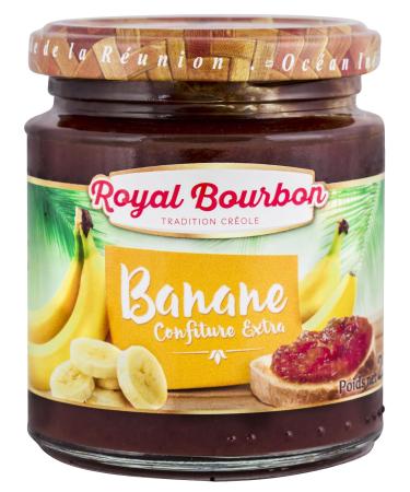 ROYAL BOURBON - Ile de la R union - Confiture Pot en verre de 250g : (Lot de 2 Pots Banane) Banane Lot de 2 Pots