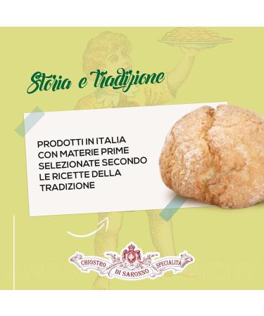 Cloister of Saronno Amaretti Del Chiostro Al Lemon 900g Soft Amaretti With Lemon Taste Amaretti De Saronno Individually Wrapped Maxi Size Packaging - Buy Online on GoSupps.com