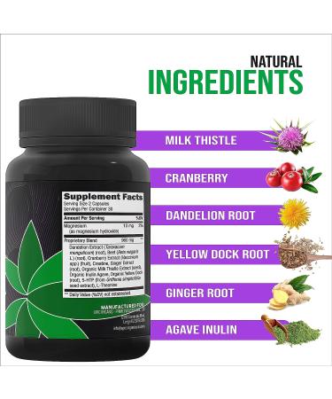 Epic Organic 10 Day Detox | Liver & Body Cleanse for Men & Women | Natural Detox Support | Made in USA | 60 Capsules - Buy Online on GoSupps.com