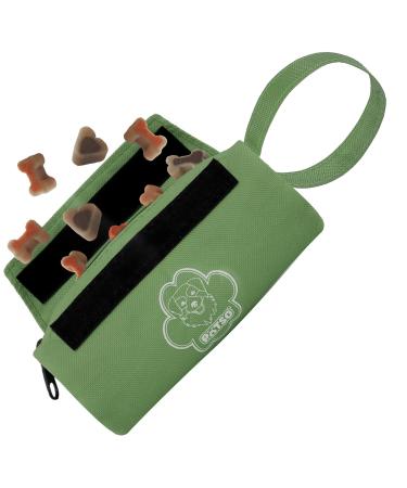 P tso dog food bag - dummy retrieving toy/retrieving bag for dog training - food dummy for treats (green)