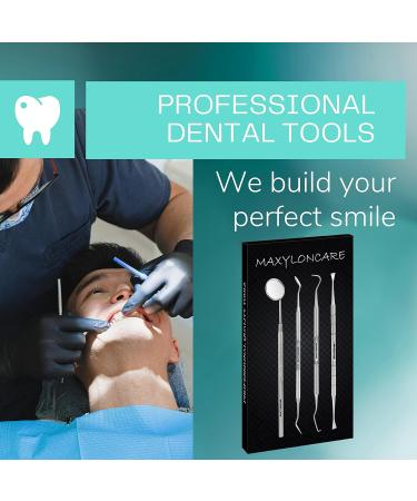 Dental Pick Set - Stainless Steel Teeth Cleaning Tools for Oral Care & Whitening - Buy Online on GoSupps.com