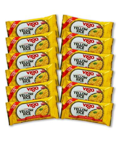 Vigo Authentic Saffron Yellow Rice 16oz - Low Fat - Pack of 12 (1 Pound Each) - Buy Online on GoSupps.com