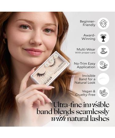 Velour Invisible Lashes - Reusable Fluffy & Lightweight False Eyelashes for Natural Lash Extension Look - Vegan No-Trim Design - Shop Internationally - Buy Online on GoSupps.com