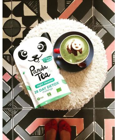 Panda Tea - Night Cleanse - Certified organic detox tea & infusions - 28 sachets - anti-bloating and flat stomach - Buy Online on GoSupps.com