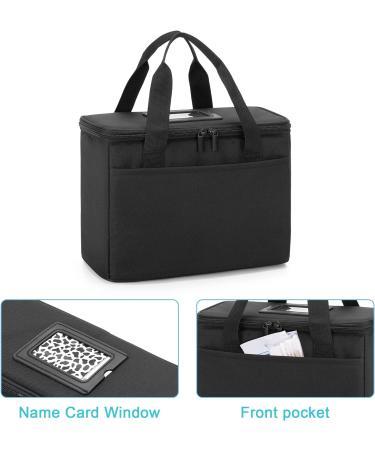 Trunab Insulated Small Medical Bag with Adjustable Dividers - Water-Resistant Cooler for Travel, Home & Camping - Black S - Buy Online on GoSupps.com