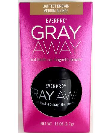 EVERPRO Gray Away Root Touchup Powder Lightest Brown/Medium Blonde, 0.13 Oz