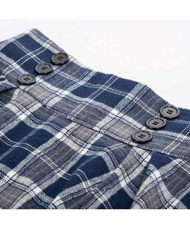 Women's A-Line Mini Winter Skirt - Casual Elastic Waistband Skater Skirt Printed & Button Detail Plus Size XXL - Buy Online on GoSupps.com