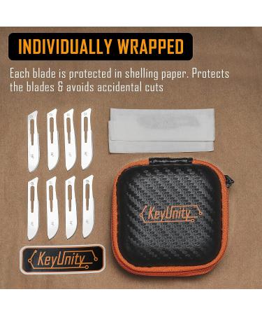 KeyUnity KA00 10pcs #10 Knife Blades - Replacement Utility Blade for Arts, Crafts, Plant Cutting, Clay Modeling, Podiatry, Dermaplaning - Buy Online on GoSupps.com