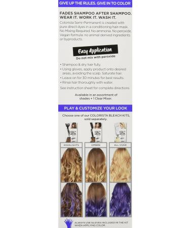 L'Oreal Paris Colorista Semi-Permanent Hair Color #Indigo - Perfect for Light Blonde & Bleached Hair - International Shipping Available - Buy Online on GoSupps.com