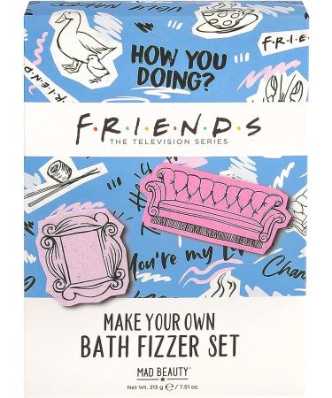 DIY Friends Bath Fizzers - Coconut, Pomegranate, Raspberry Scented Salts for Glowing Skin | Body Care Kit for Relaxation and Unwinding - Buy Online on GoSupps.com