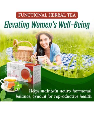 FemoMax Tea for Women's Health, Hormone Balance, and Fertility - Herbal Detox Tea with Mint, Calendula, Turmeric, Yarrow, and Liquorice - 30g, 20 Tea Bags - Buy Online on GoSupps.com