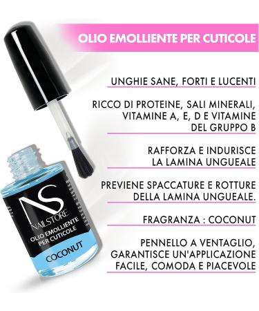  Nail Store NAILSTORE - Cuticle and Nail Oil Conditioning Cuticle Nail Treatment Nail Polish Oil Coconut 15 ml - Buy Online on GoSupps.com