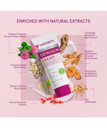 Natural Bioidentical Estrogen Cream for Menopause Relief & Hormonal Balance - With Wild Yam for Hot Flashes & Menstrual Cycle Support - Buy Online on GoSupps.com