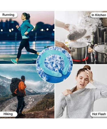 JIAWEIIY Neck Cooling Tube Wearable Cooling Neck Wraps Ice Gel Neck Cooler Wrap Reusable (A) - Buy Online on GoSupps.com