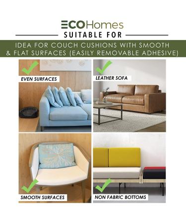 ECOHomes Couch Cushion Grip Tape 10.0 Feet - Heavy Duty Non Slip Hook and Loop Tape | Prevent Sofa and Mattress Cushions from Sliding - Buy Online on GoSupps.com