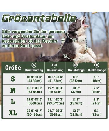 Rabbitgoo XL Dog Harness for Large Dogs - Adjustable Durable & Tactical with Handles - Perfect for Hiking - Wear-Resistant Metal Buckles (Green) - Buy Online on GoSupps.com