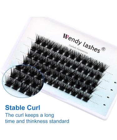 D Curl Cluster Lashes 16mm - Reusable Soft Individual Eyelash Extensions - Wispy 0.07mm Wide Stem Clusters (FD-B-0.07-D-16) - Buy Online on GoSupps.com